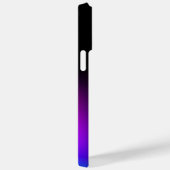 Schwarzes Violet Gradient Glow Case-Mate iPhone Hülle (Rückseite / Rechts)