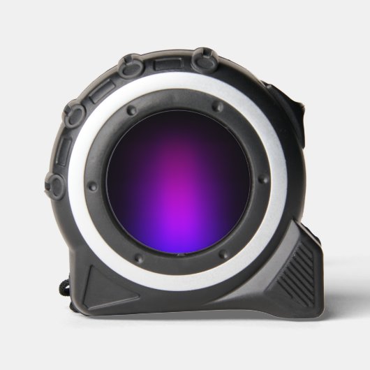 Schwarzes Violet Gradient Glow Maßband (Vorderseite)