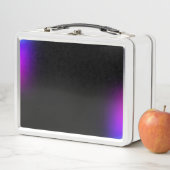 Schwarzes Violet Gradient Glow Metall Brotdose (Beispiel)