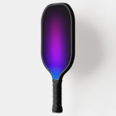 Schwarzes Violet Gradient Glow Pickleball Schläger (Links)