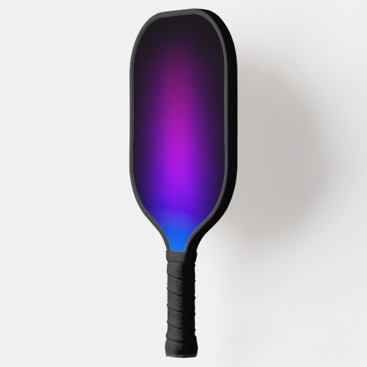 Schwarzes Violet Gradient Glow Pickleball Schläger (Links)