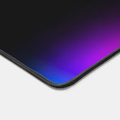 Schwarzes Violet Gradient Glow Schreibtischunterlage (Ecke)