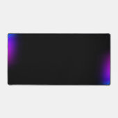 Schwarzes Violet Gradient Glow Schreibtischunterlage (Vorderseite)