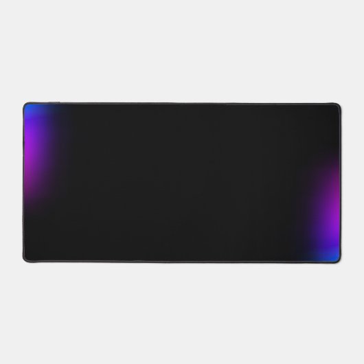 Schwarzes Violet Gradient Glow Schreibtischunterlage (Vorderseite)