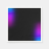 Schwarzes Violet Gradient Glow Serviette (Vorderseite)