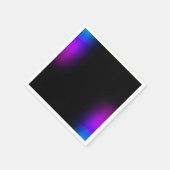 Schwarzes Violet Gradient Glow Serviette (Ecke)