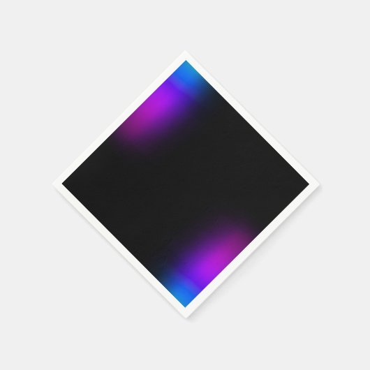 Schwarzes Violet Gradient Glow Serviette (Ecke)