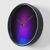 Schwarzes Violet Gradient Glow Uhr (Winkel)