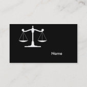 Schwarzes Visitenkarte (Rückseite)