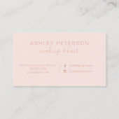 Schwarzes Visitenkarte (Rückseite)