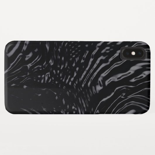 Schwarzes Wasser Case-Mate iPhone Hülle (Rückseite (Horizontal))