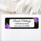 Schwarzes Wasser Lila Blumentöpfe Rücksendeadresse (Insitu)