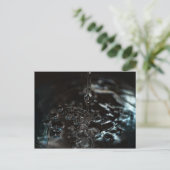Schwarzes Wasser Postkarte (Stehend Vorderseite)