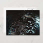 Schwarzes Wasser Postkarte (Vorne/Hinten)