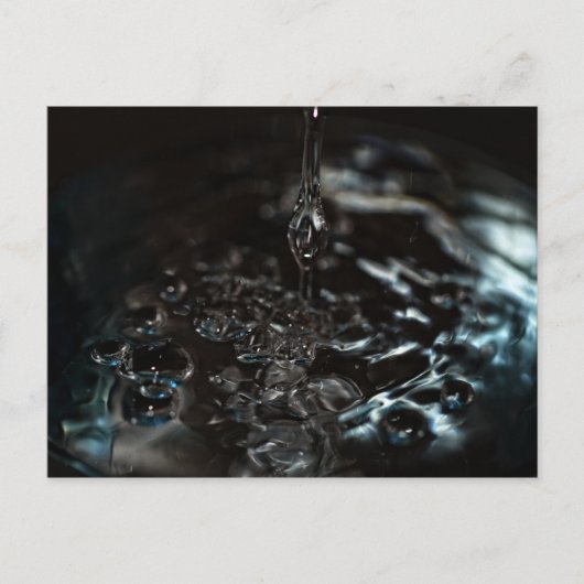 Schwarzes Wasser Postkarte (Vorderseite)