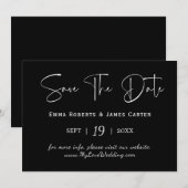 Schwarzes Wasser Save The Date (Vorne/Hinten)