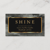 Schwarzes Wasser und Gold Visitenkarte (Vorderseite)