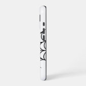 Schwarzes Web iPhone 16 Hülle (Linke Seite)
