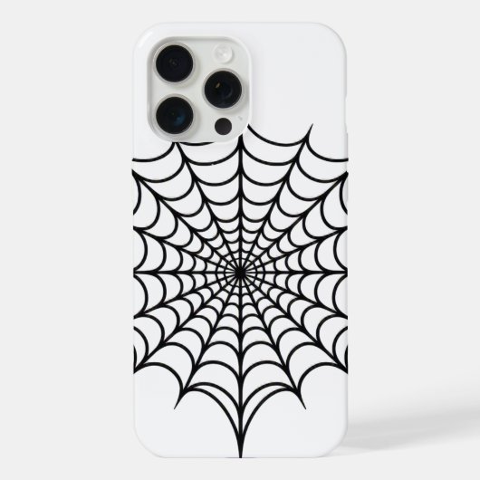 Schwarzes Web iPhone Hülle (Rückseite)