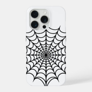 Schwarzes Web iPhone 15 Pro Hülle