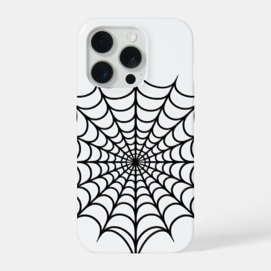 Schwarzes Web iPhone Hülle (Rückseite)