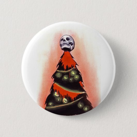 SCHWARZES WEIHNACHTEN: Feliz Navidad Button (Vorderseite)
