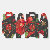 Schwarzes Weihnachtsdesign - Geschenkboxen Geschenkschachtel (Ungeklappt)