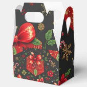 Schwarzes Weihnachtsdesign - Geschenkboxen Geschenkschachtel (Offen)