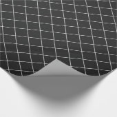 Schwarzes Weihnachtsfest Geschenkpapier (Ecke)