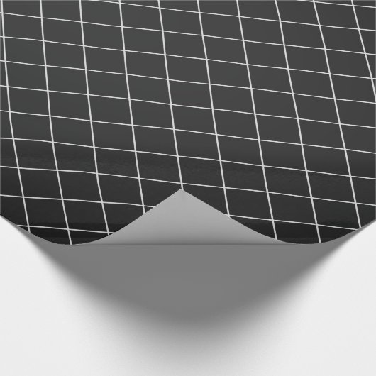 Schwarzes Weihnachtsfest Geschenkpapier (Ecke)
