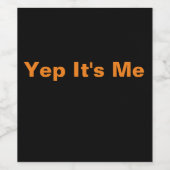 Schwarzes Weinetikett (Einzelnes Label)