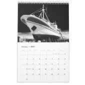 Schwarzes + weiß kalender (Jan 2027)