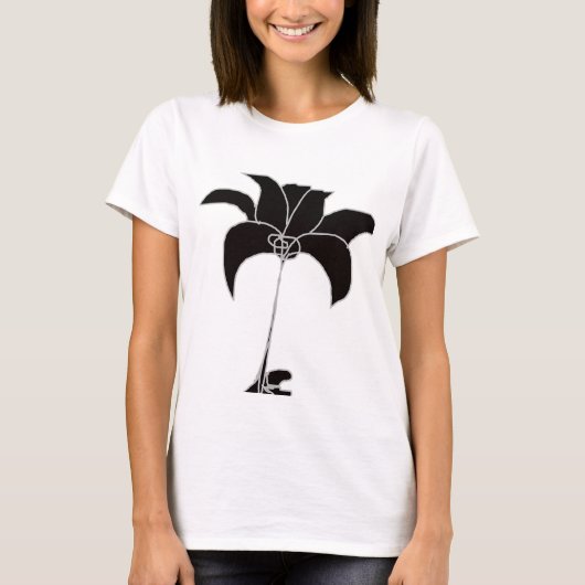 Schwarzes Weiß T-Shirt (Vorderseite)