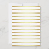 Schwarzes, Weiß u. Goldüberraschungs-40. Einladung (Rückseite)