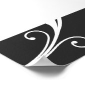 Schwarzes, weißes Foto Poster (Ecke)