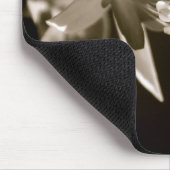 Schwarzes/weißes Fuschia Mousepad (Ecke)