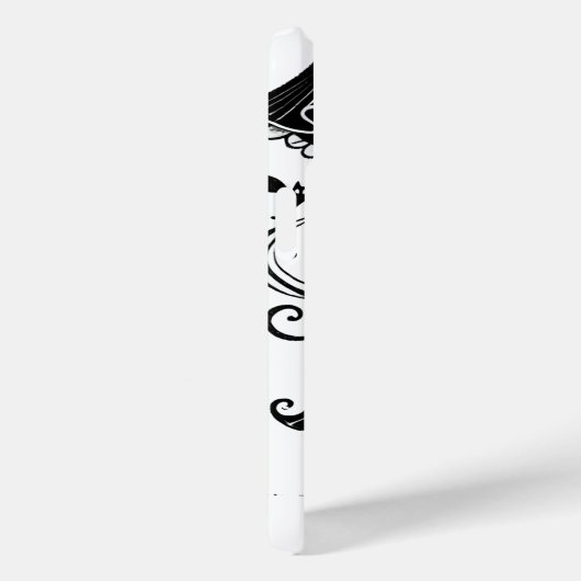 Schwarzes & Weißes Halloween-Party Case-Mate iPhone Hülle (Rückseite / Rechts)