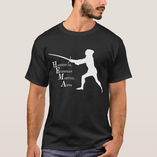 Schwarzes/weißes Hema Shirt (Vorderseite)