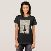 Schwarzes Weißes Schaf T-Shirt (Vorne ganz)