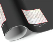 Schwarzes, weißes u. rotes geschenkpapier (Rolleneckpunkt)
