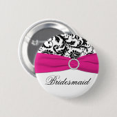 Schwarzes, weißes und pinkfarbenes button (Vorne & Hinten)