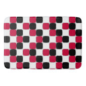 Schwarzes, Weißes und Rotes Auge Badematte (Vorderseite)