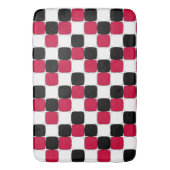 Schwarzes, Weißes und Rotes Auge Badematte (Vorderseite Vertikal)