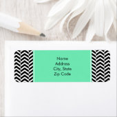 Schwarzes, Weißmeer-Zickzack Muster (Insitu)