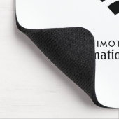 Schwarzes Wi-Fi-Logo, Informationstechnologie, Com Mousepad (Ecke)