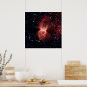 Schwarzes Widow-Nebel-Poster Poster (Küche)