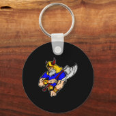 Schwarzes Wikingbeten Schlüsselanhänger (Vorderseite)