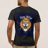schwarzes Wild-T-Shirt T-Shirt (Rückseite)