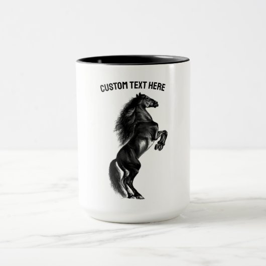 Schwarzes Wild - Tasse von Text und Farben (Zentrum)