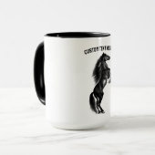Schwarzes Wild - Tasse von Text und Farben (Vorderseite Links)